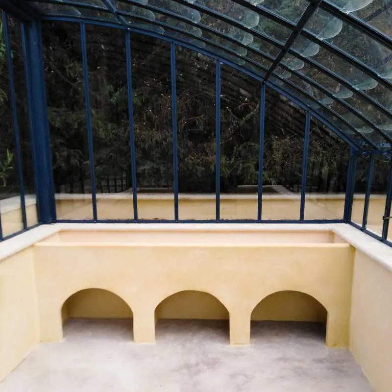 Serre à l'ancienne VERSAILLES largeur 2.80 m sur muret
