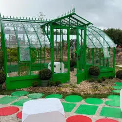 Serre à l'ancienne MIRABEAU largeur 3.70 m sur embase aluminium