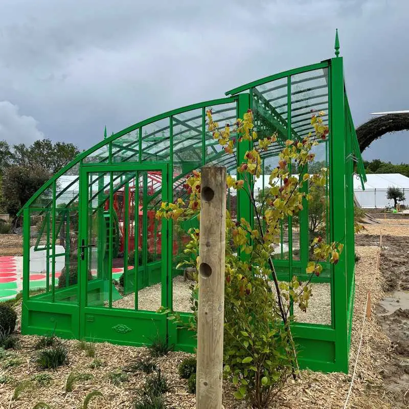 Serre à l'ancienne MIRABEAU largeur 3.70 m sur embase aluminium