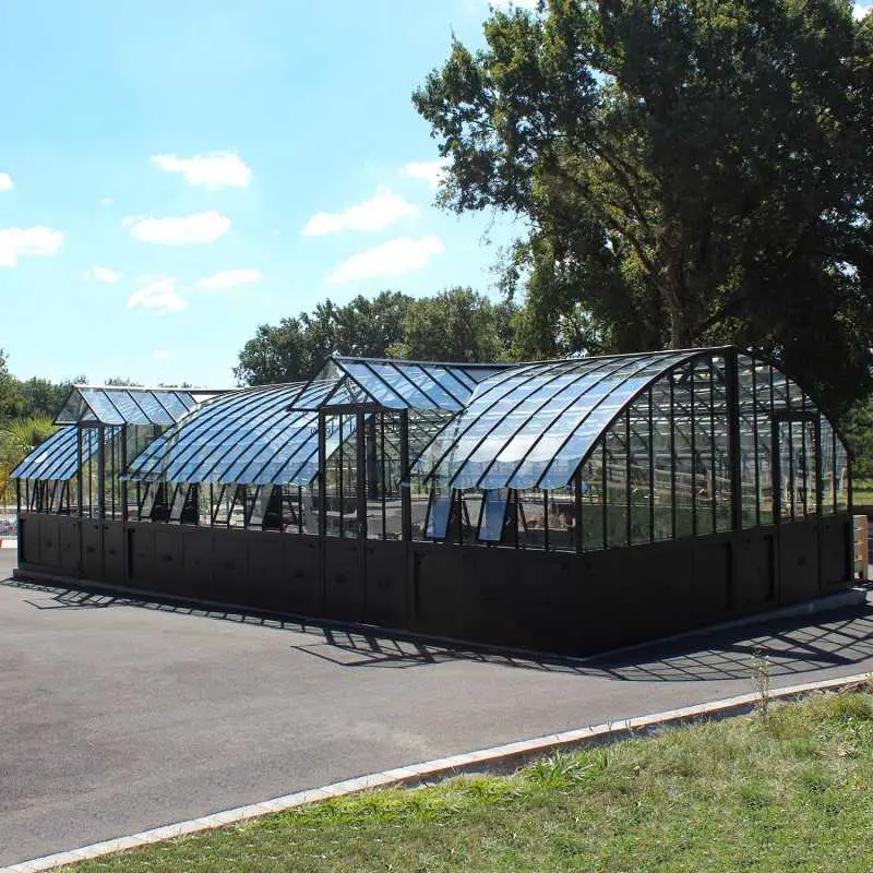 Serre à l'ancienne AMBOISE largeur 5.60 m sur embase aluminium