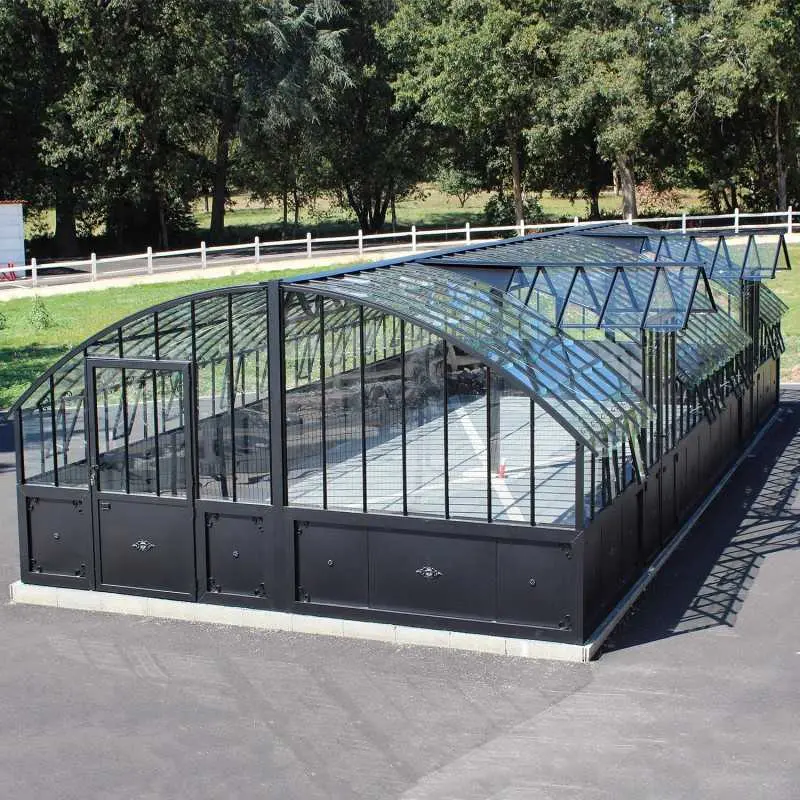 Serre à l'ancienne AMBOISE largeur 5.60 m sur embase aluminium