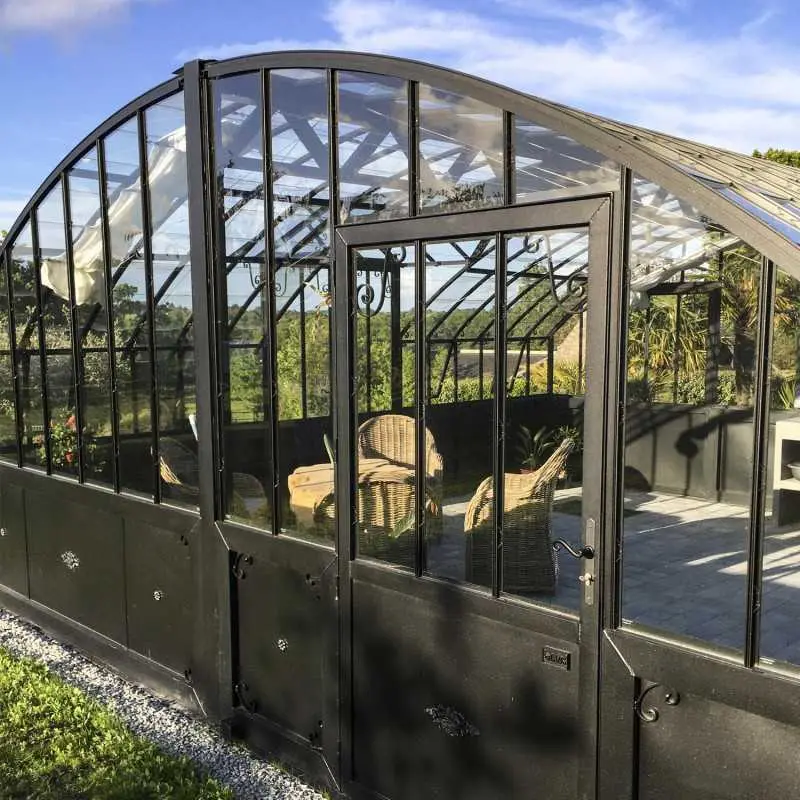 Serre à l'ancienne AMBOISE largeur 5.60 m sur embase aluminium