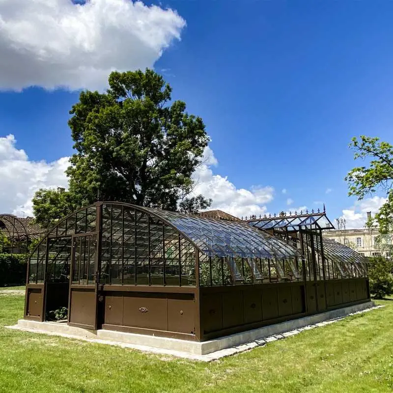 Serre à l'ancienne AMBOISE largeur 5.60 m sur embase aluminium