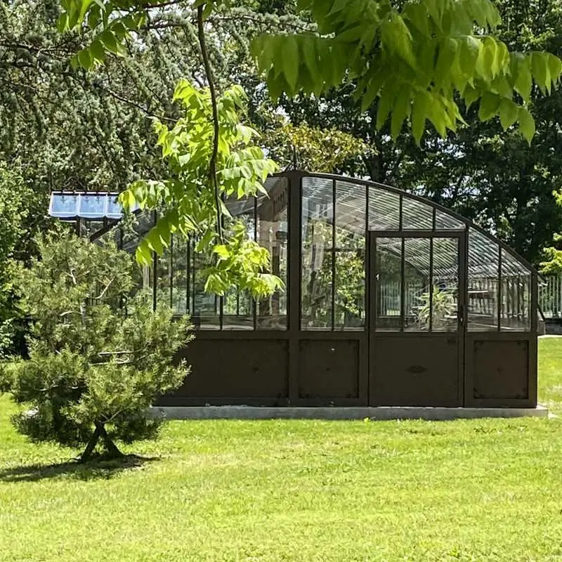 Serre à l'ancienne AMBOISE largeur 5.60 m sur embase aluminium