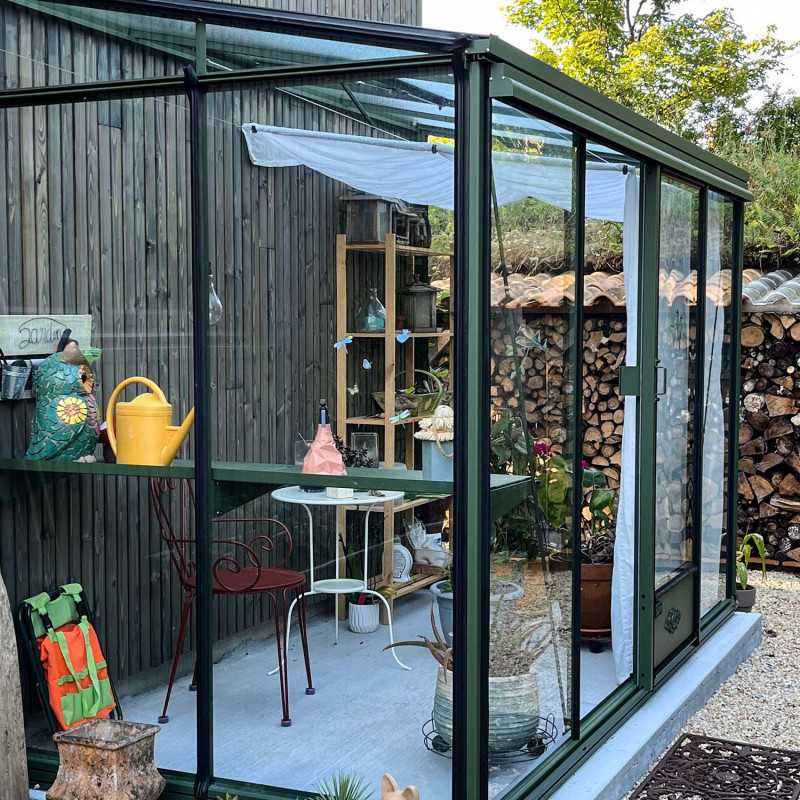 Ombrage pour serres LUXIA adossées profondeur 3,06 m