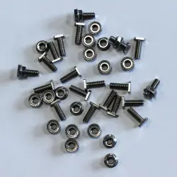 Lot de 40 vis tête marteau M6x20 mm + 40 écrous