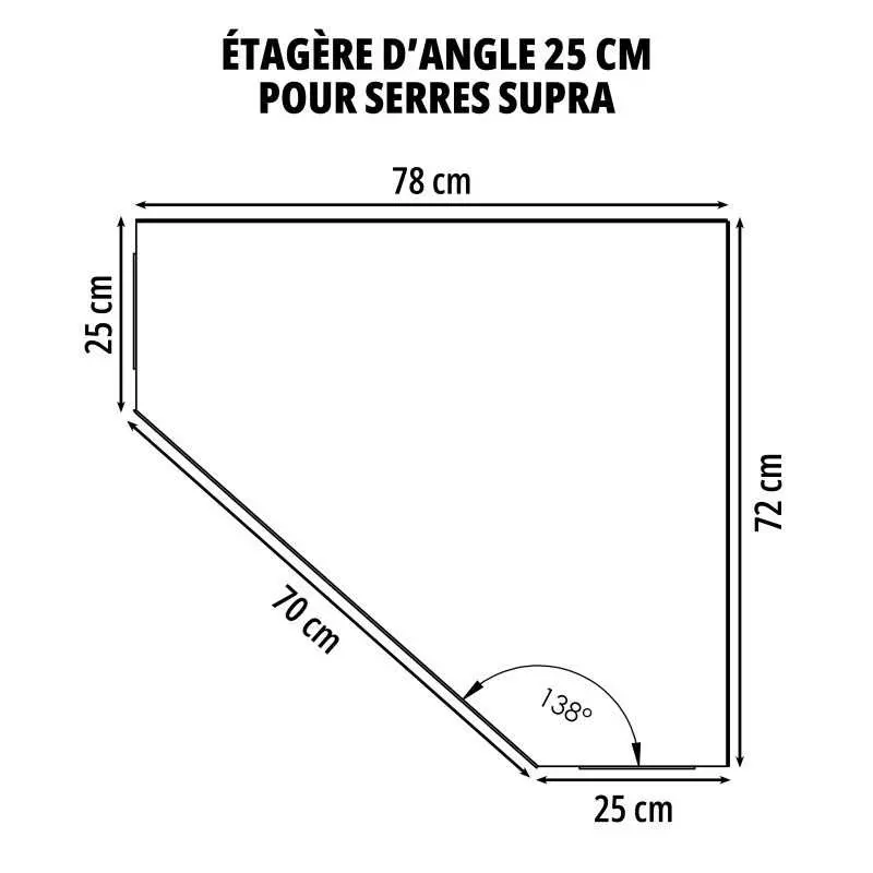 Étagère d'angle AZURA