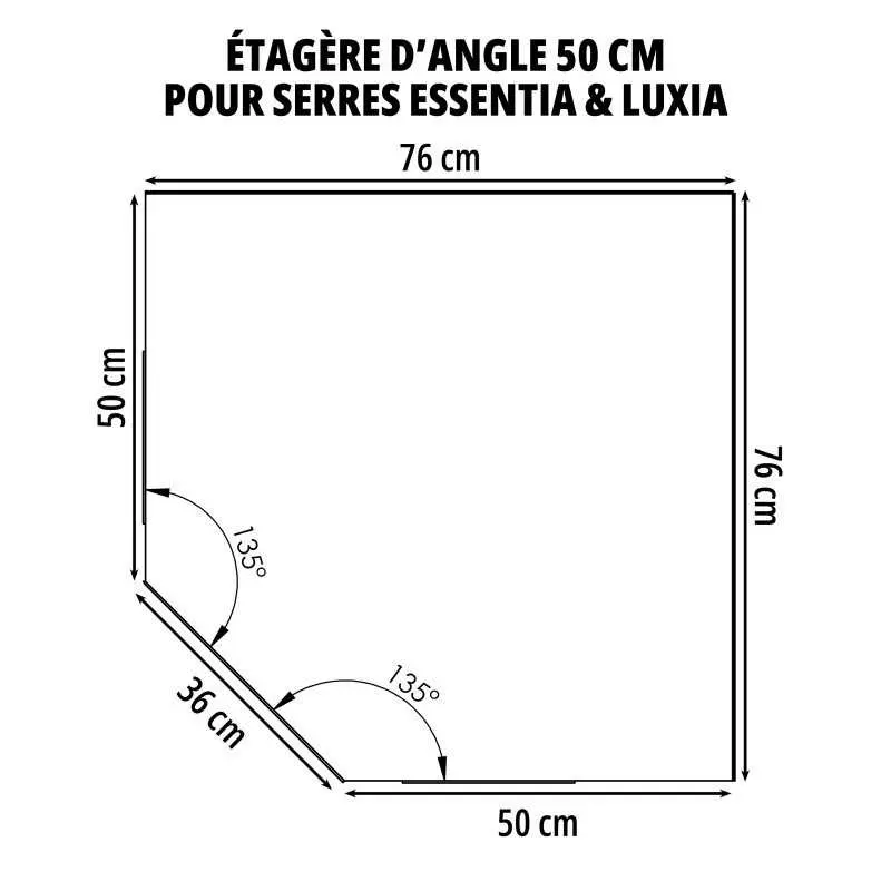 Étagère d'angle AZURA