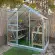 Serre de jardin LAMS Allium 2,50 m², coloris aluminium naturel, verre trempé 3 mm