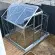 Serre de jardin LAMS Allium 3,70 m², coloris aluminium naturel, verre trempé 3 mm
