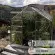 Serre de jardin LAMS Allium 7,30 m², coloris aluminium naturel, verre trempé 3 mm, base et descentes de gouttière incluses