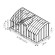 Serre MONTESQUIEU largeur 2,80 m sur embase aluminium