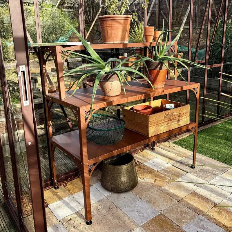 Table 2 plateaux avec sur-table vintage
