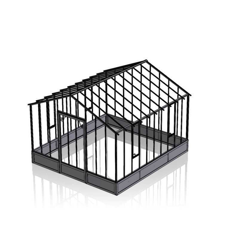 Serre reconditionnée CLASSIQUE 3,50 x 3,80 m