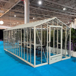 Serre reconditionnée AUTHENTIQUE largeur 2,75 x 6,05 m