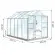 Schéma serre de jardin LAMS Laurus 8,10 m², verre trempé 3 mm