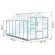 Schéma serre de jardin LAMS Laurus 9,70 m², verre trempé 3 mm