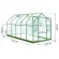 Schéma serre de jardin LAMS Aloé 8,10 m², verre trempé 3 mm