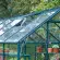 Serre de jardin LAMS Aloé 9,70 m², coloris vert, verre trempé 3 mm, lucarne de toiture