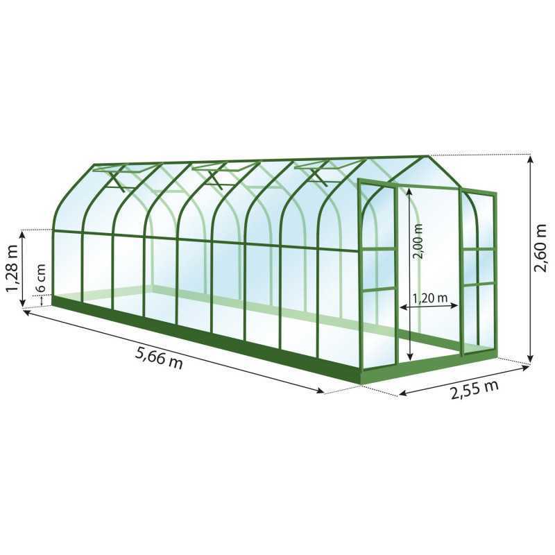 Serre ALOÉ 14,40 m²