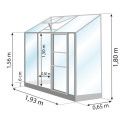 Serre adossée MÉLISSA 1,30 m²