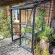 Serre de jardin LAMS Mélissa 1,70 m², coloris gris anthracite, verre trempé 3 mm