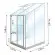 Schéma serre de jardin LAMS Mélissa 1,70 m², verre trempé 3 mm