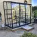 Serre de jardin LAMS Mélissa 2,50 m², coloris gris anthracite, verre trempé 3 mm
