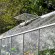 Serre de jardin LAMS Mélissa 4,90 m², coloris aluminium naturel, verre trempé 3 mm, lucarne de toiture