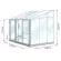 Schéma serre de jardin LAMS Mélissa 4,90 m², verre trempé 3 mm, double porte en façade