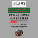 Serre reconditionnée AUTHENTIQUE largeur 2,75 x 3,80 m