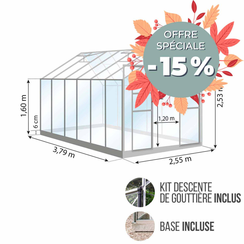 Serre LAURUS 9,70 m²