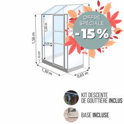 Serre adossée MÉLISSA 0,90 m²