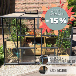 Serre adossée MÉLISSA 3,30 m²