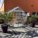 Serre de jardin LAMS Laurus 4,90 m², coloris aluminium naturel, verre trempé 3 mm