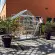 Serre de jardin LAMS Laurus 4,90 m², coloris aluminium naturel, verre trempé 3 mm