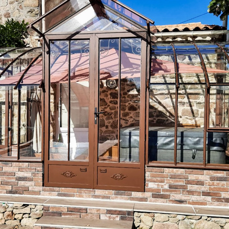 Serre MONTESQUIEU largeur 2,80 m sur muret