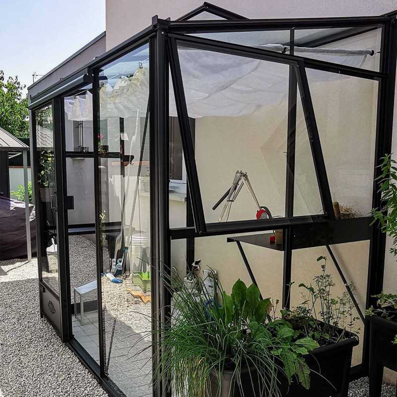 Serre LUXIA adossée largeur 1,58 m