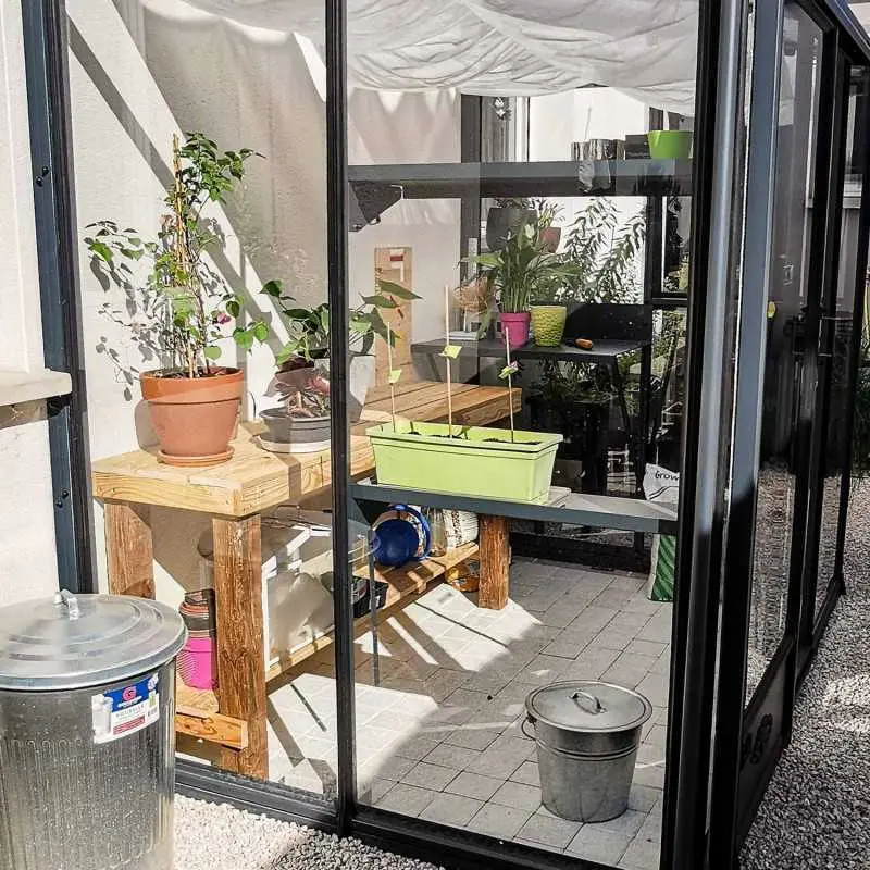 Serre LUXIA adossée largeur 1,58 m