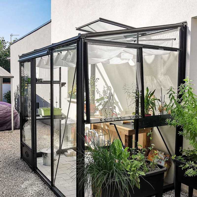 Serre LUXIA adossée largeur 1,58 m