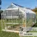 Serre de jardin LAMS Laurus 14,40 m², coloris aluminium naturel, verre trempé 3 mm, base et descentes de gouttière incluses