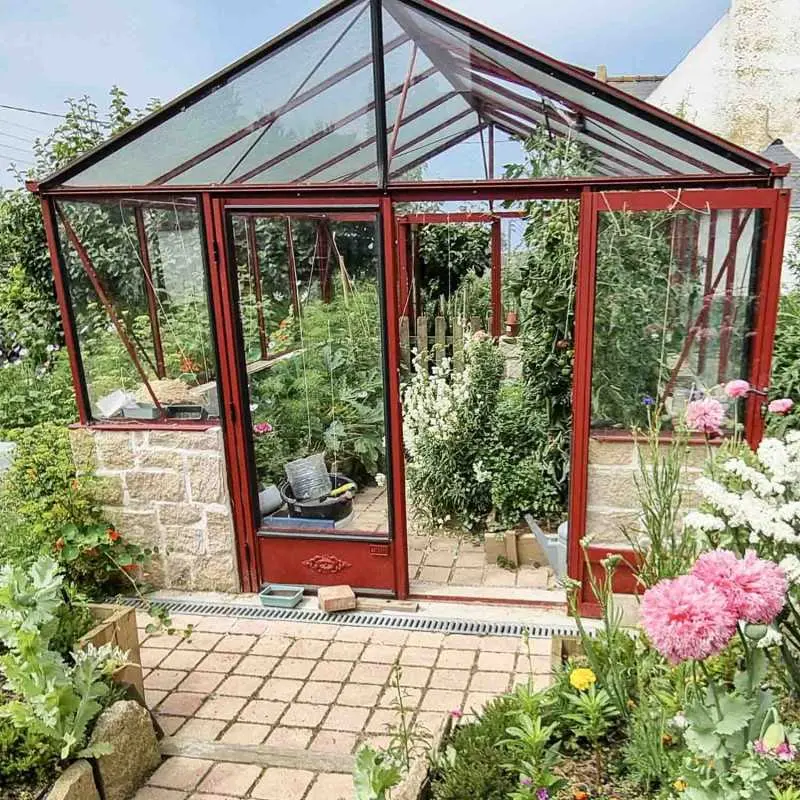 Serre LUXIA sur muret largeur 3,09 m