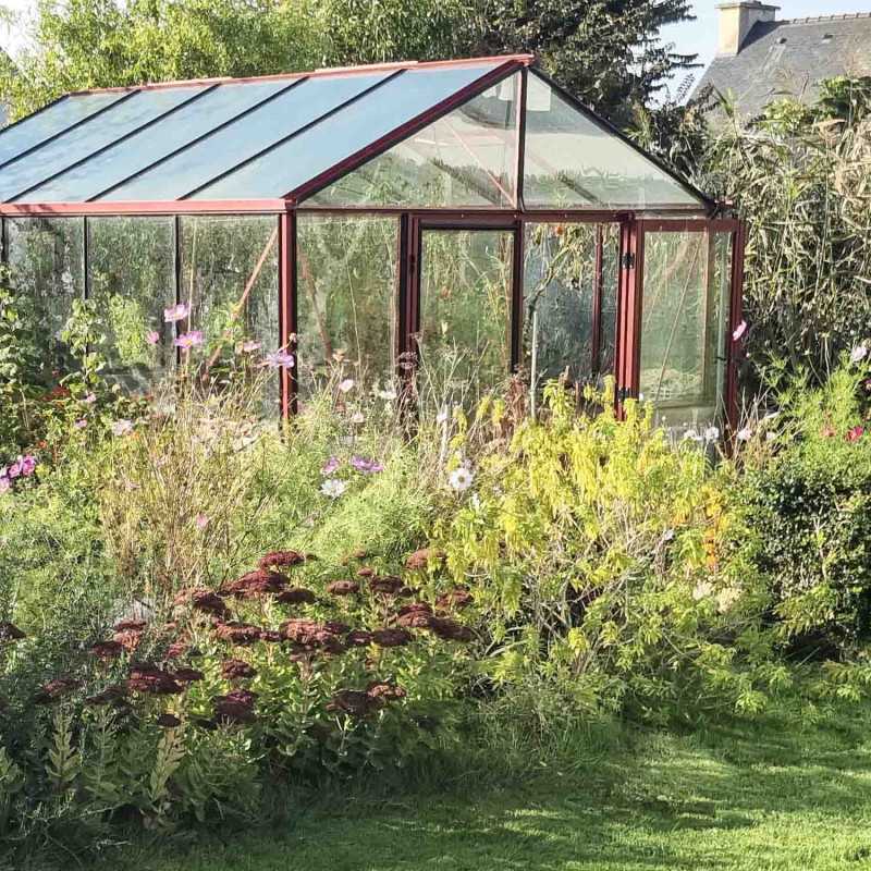 Serre LUXIA sur muret largeur 3,09 m