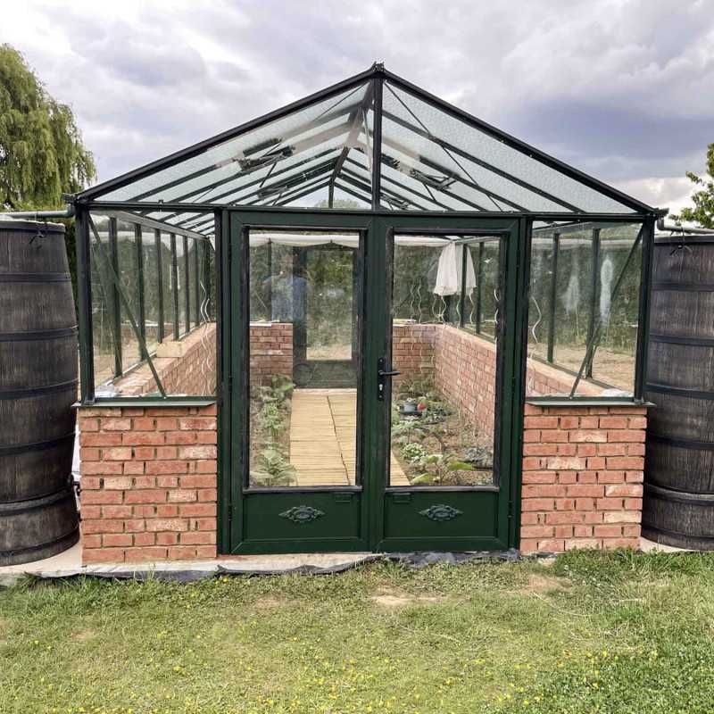 Serre LUXIA sur muret largeur 3,09 m