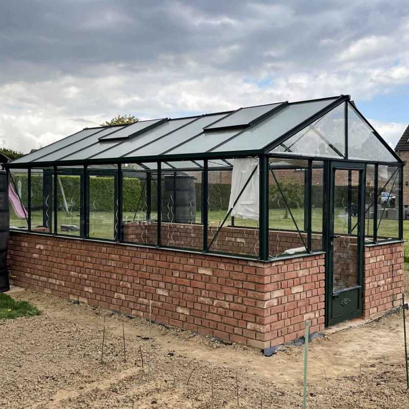 Serre LUXIA sur muret largeur 3,09 m