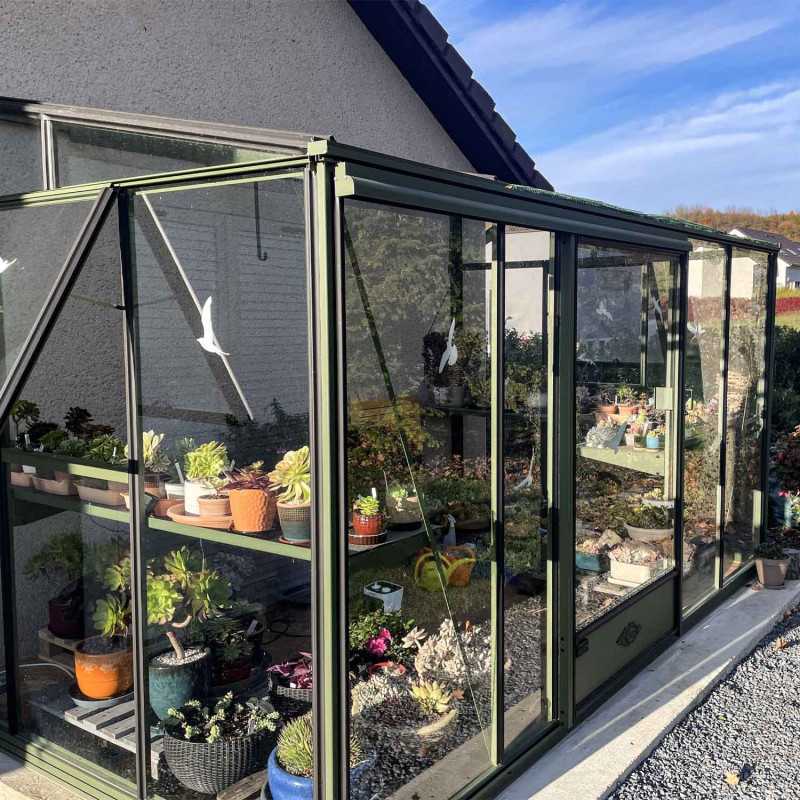 Serre LUXIA adossée largeur 2,32 m