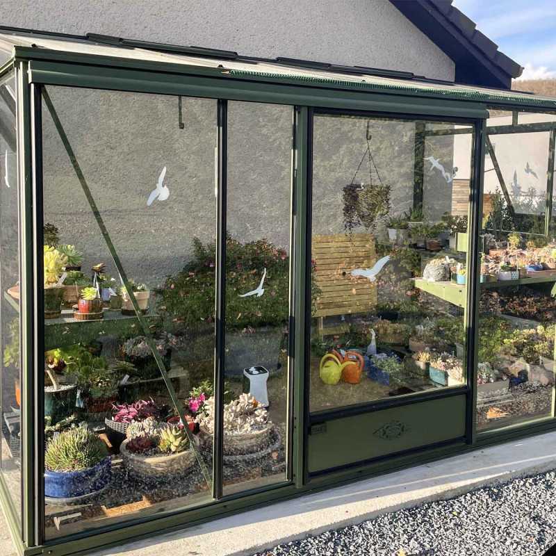 Serre LUXIA adossée largeur 2,32 m