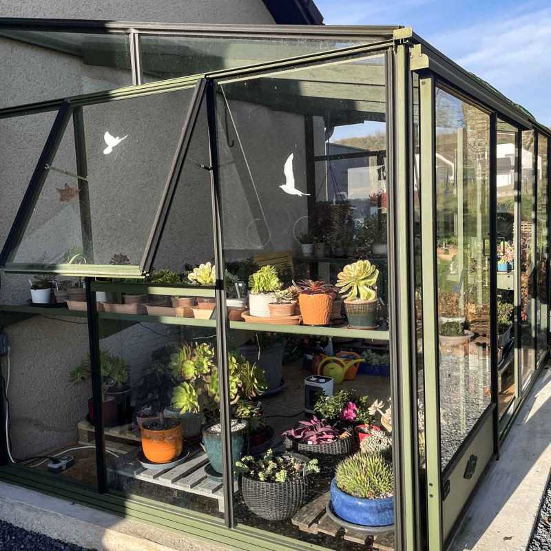 Serre LUXIA adossée largeur 2,32 m