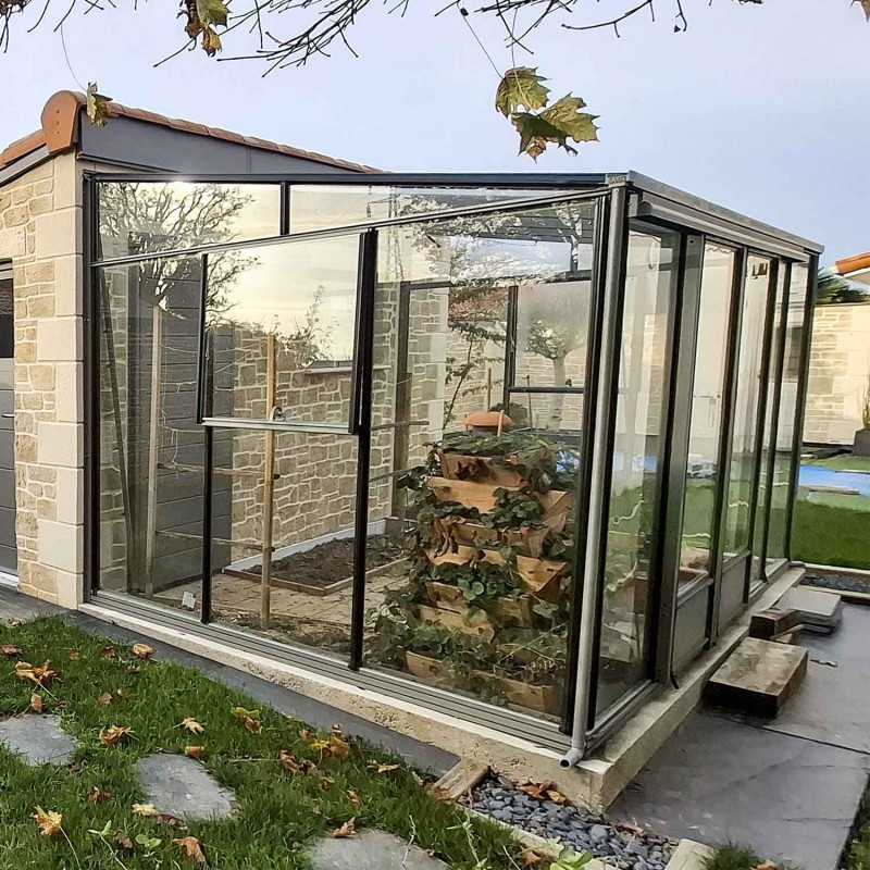 Serre LUXIA adossée largeur 2,32 m