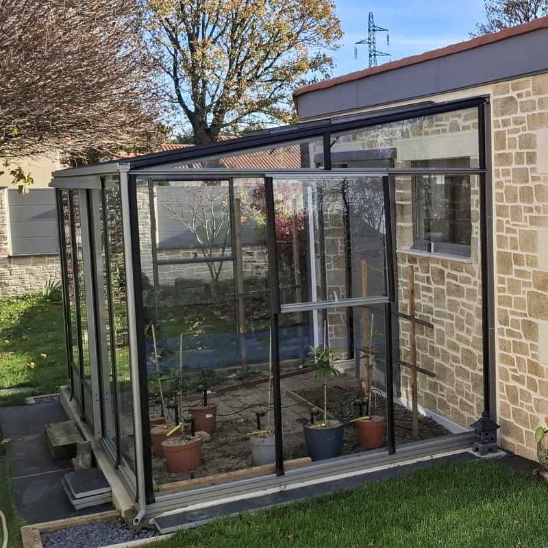 Serre LUXIA adossée largeur 2,32 m